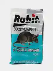 Зерновая приманка Зоокумарин, от мышей и крыс, 400гр, Рубит