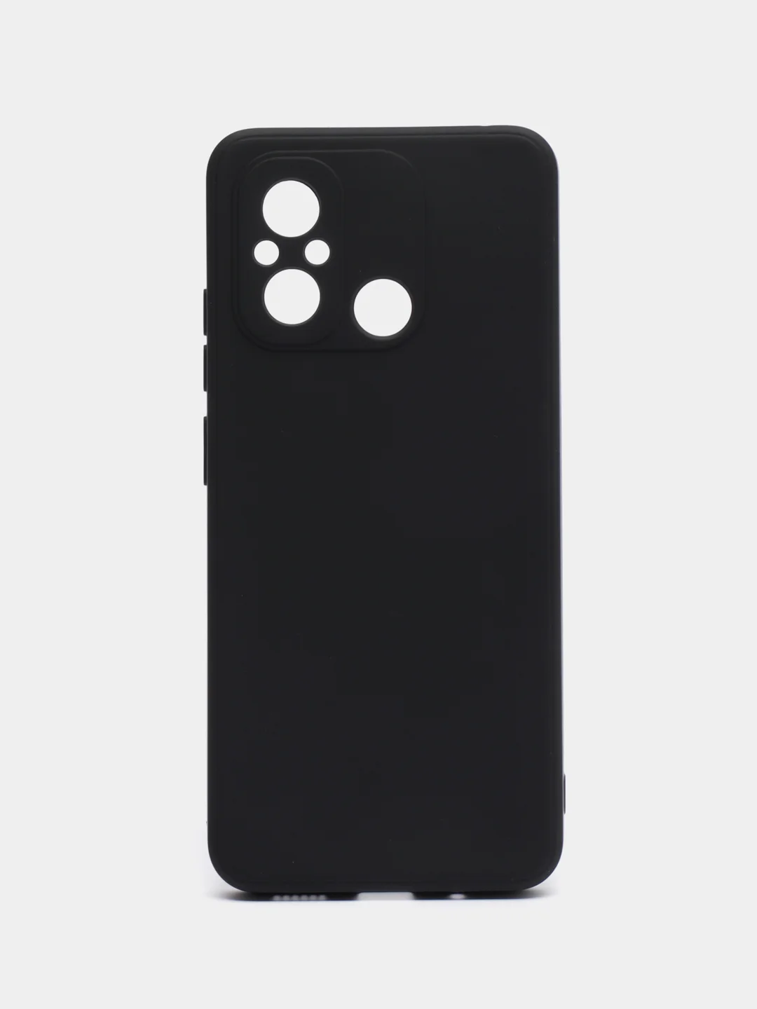 Черный чехол Xiaomi Redmi 12C (Сяоми Редми 12С), силиконовый, черный