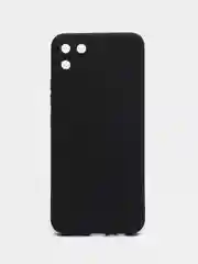 Угольный чехол Realme C11 2020 Реалми С11 2020 черный силиконовый
