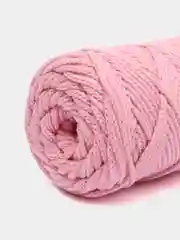 Розовый хлопковый шнур для вязания, З мм / 100 м, хлопок