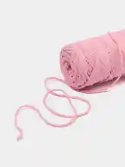 Розовый хлопковый шнур для вязания, З мм / 100 м, хлопок