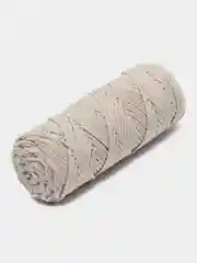 Кремовый хлопковый шнур для вязания, З мм / 100 м, хлопок