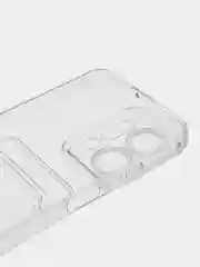 Прозрачный чехол для Huawei Honor X7a / Хуавей Хонор Х7а прозрачный, с карманом для карты