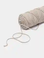 Кремовый хлопковый шнур для вязания, З мм / 100 м, хлопок