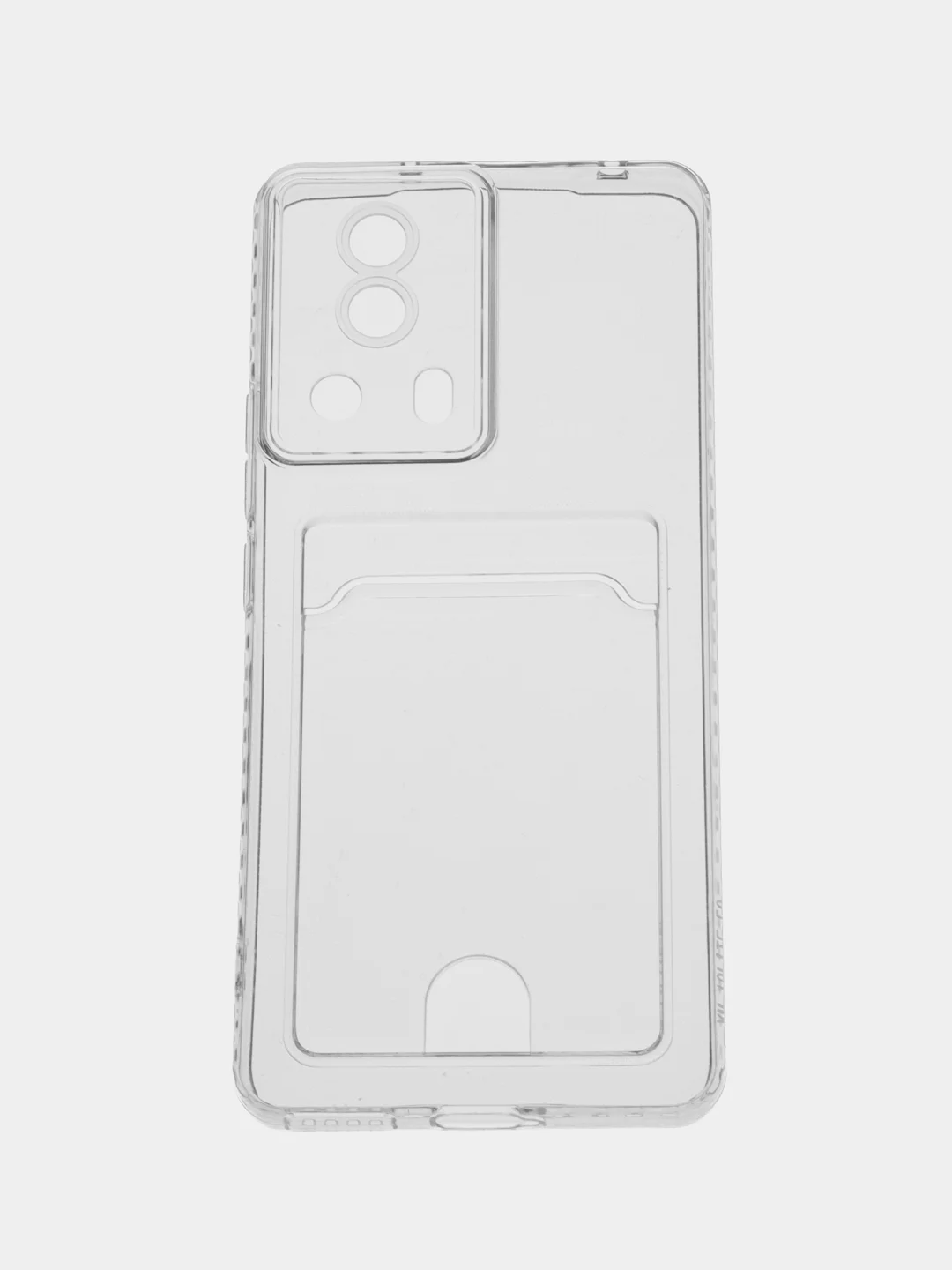 Прозрачный чехол для Xiaomi 13 Lite / Сяоми 13 Лайт прозрачный, с карманом для карты