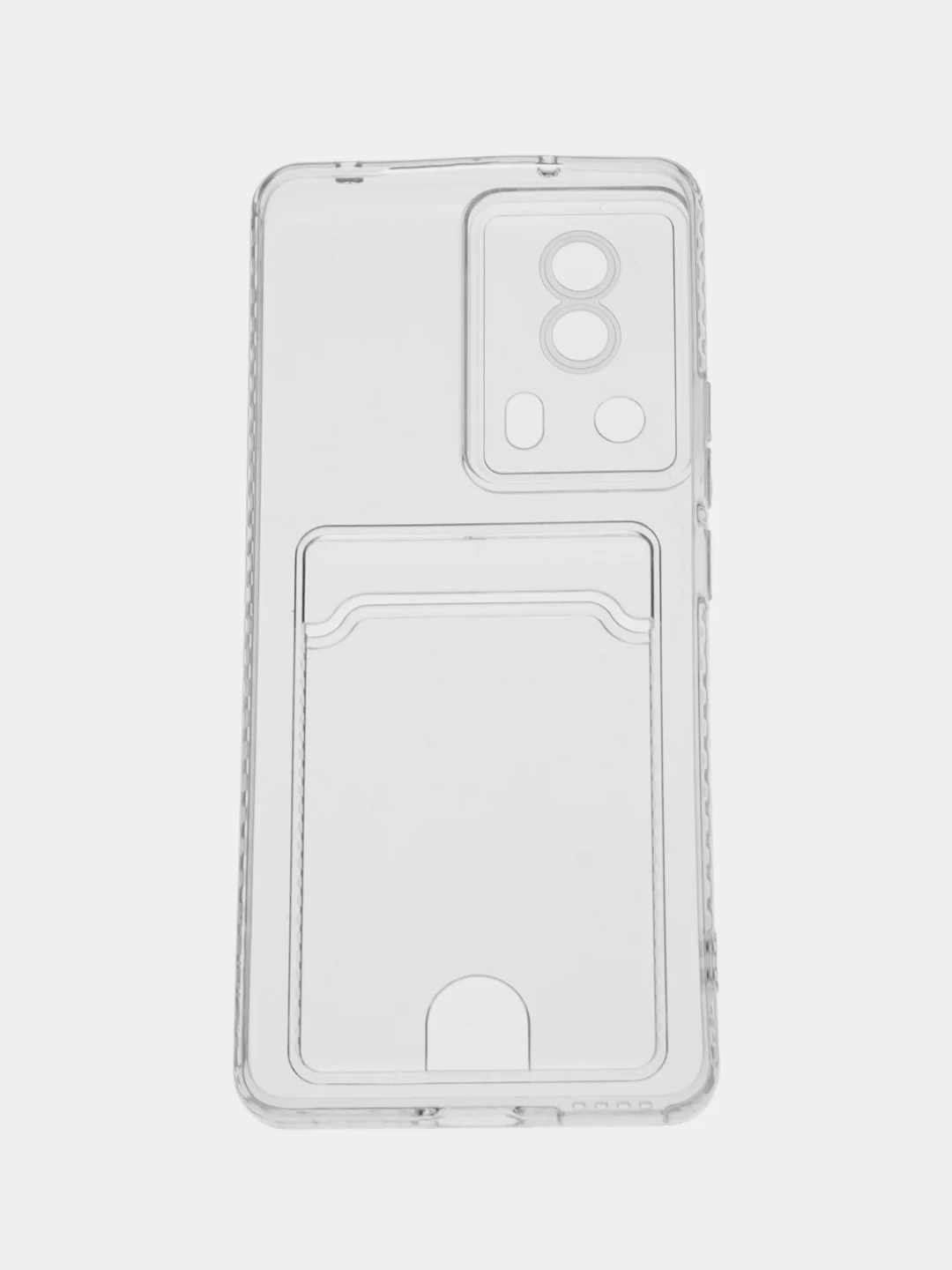 Прозрачный чехол для Xiaomi 13 Lite / Сяоми 13 Лайт прозрачный, с карманом для карты
