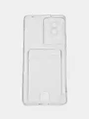 Прозрачный чехол для Xiaomi 13 Lite / Сяоми 13 Лайт прозрачный, с карманом для карты