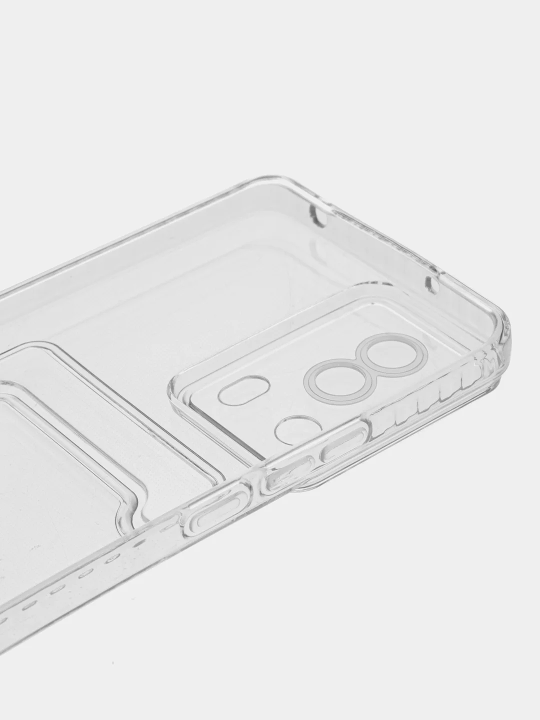 Прозрачный чехол для Xiaomi 13 Lite / Сяоми 13 Лайт прозрачный, с карманом для карты