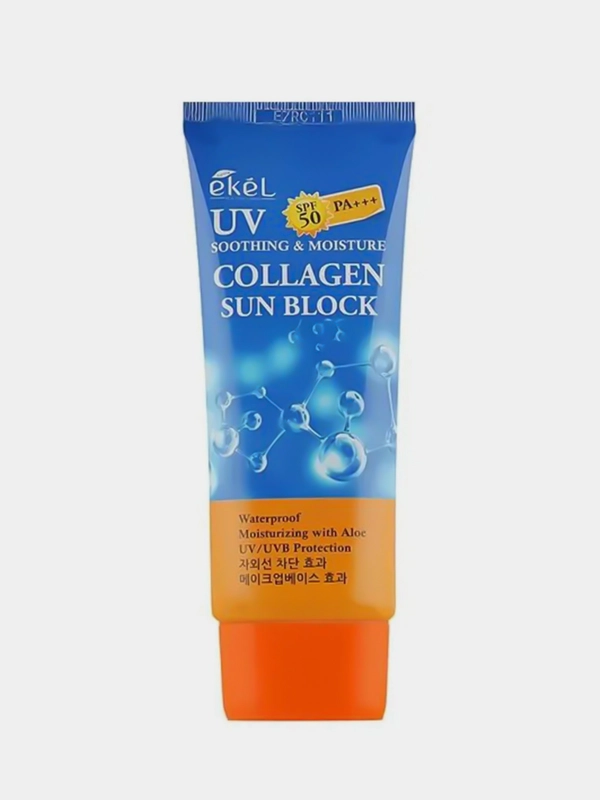 Ekel солнцезащитный крем для лица, с коллагеном SPF 50 PA+++ , 70 мл