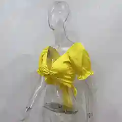 Бронзовый нарядный топ с короткими рукавами