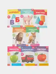 Книги Карточки Домана на скрепке, набор, 8 шт. по 20 стр