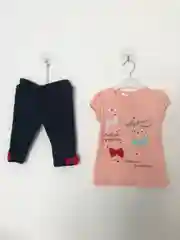 Пастельно-коралловый комплект для девочек