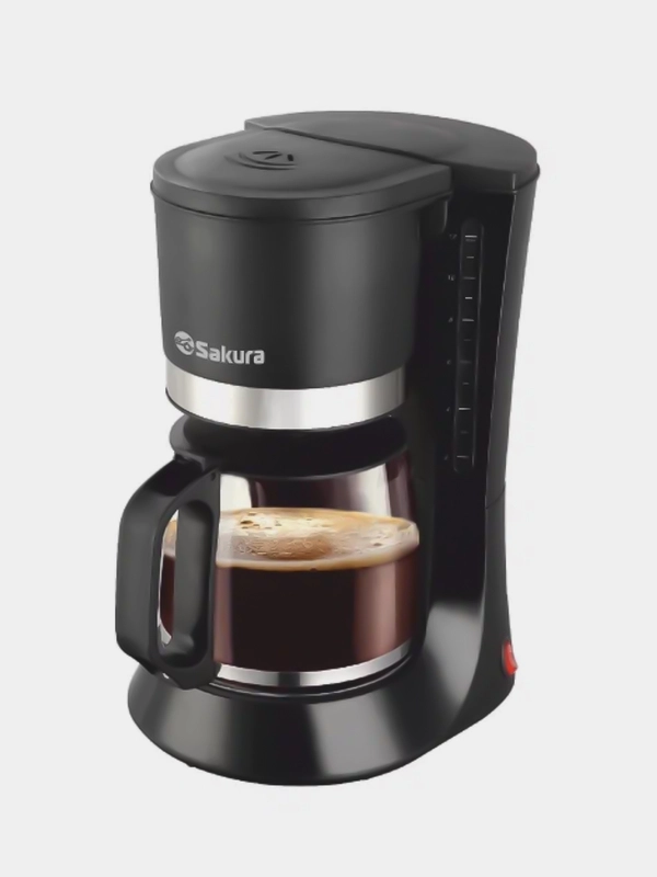 Кофеварка Sakura SA-6117BK черная 1.2л капельная