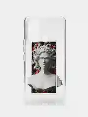 Аметистовый силиконовый чехол для Tecno Spark Go 2022/Spark 8C (Спарк 8С), с принтом, с рисунком