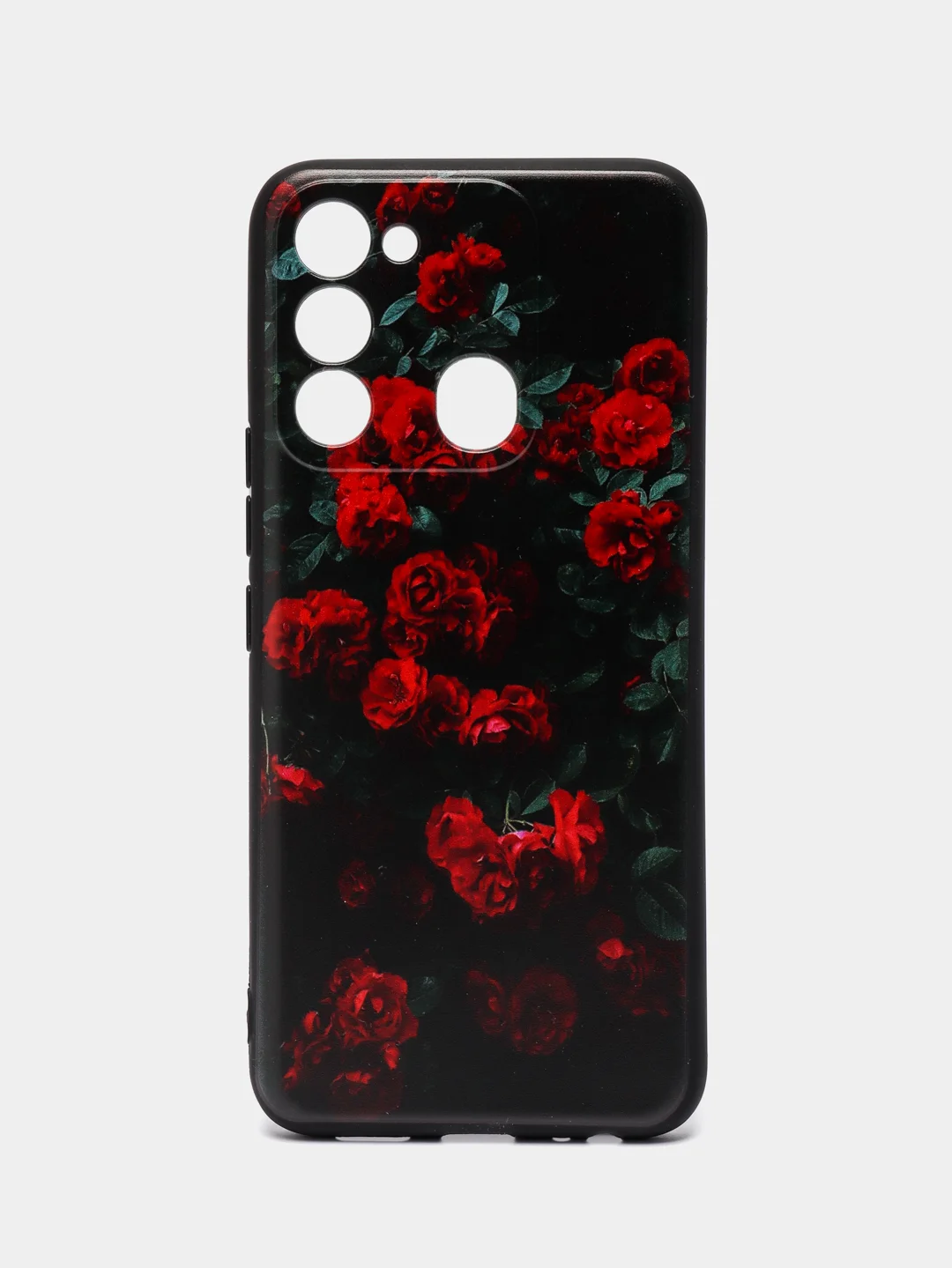Оранжевый силиконовый чехол для Tecno Spark Go 2022/Spark 8C (Спарк 8С), с принтом, с рисунком