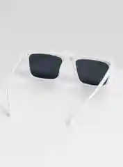 Белый прямоугольные солнцезащитные очки, унисекс