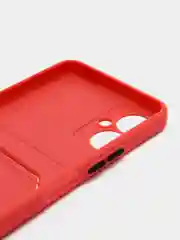 Коралловый силиконовый чехол для Tecno Spark 9 Pro Техно Спарк 9 Про с карманом для карт, прозрачный