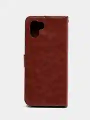 Багровый чехол-книжка с магнитной застежкой для Xiaomi Redmi A1 / A2 (Сяоми Редми А1 / А2)
