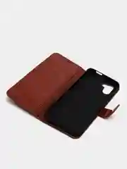 Багровый чехол-книжка с магнитной застежкой для Xiaomi Redmi A1 / A2 (Сяоми Редми А1 / А2)
