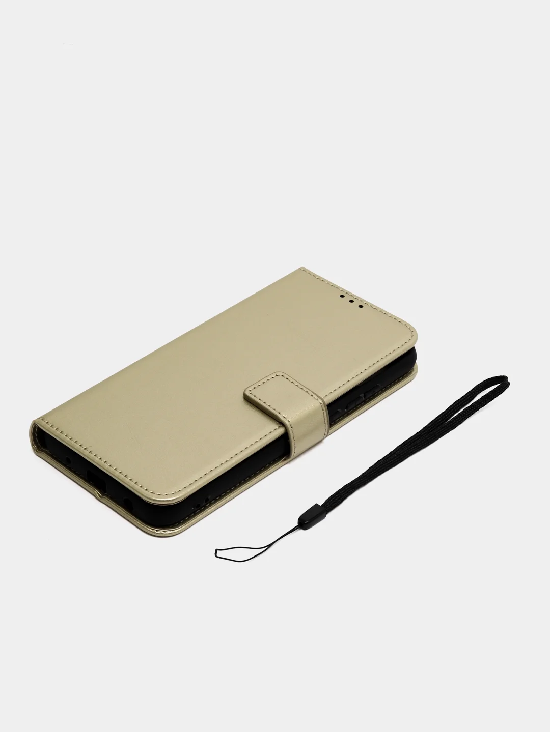 Золотой чехол-книжка с магнитной застежкой для Xiaomi Redmi A1 / A2 (Сяоми Редми А1 / А2)