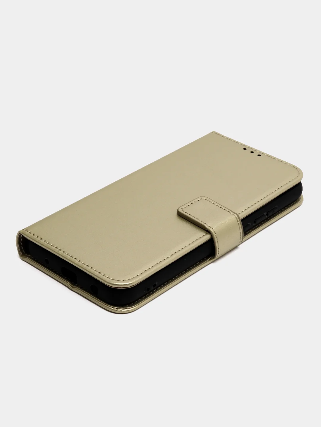 Золотой чехол-книжка с магнитной застежкой для Xiaomi Redmi A1 / A2 (Сяоми Редми А1 / А2)