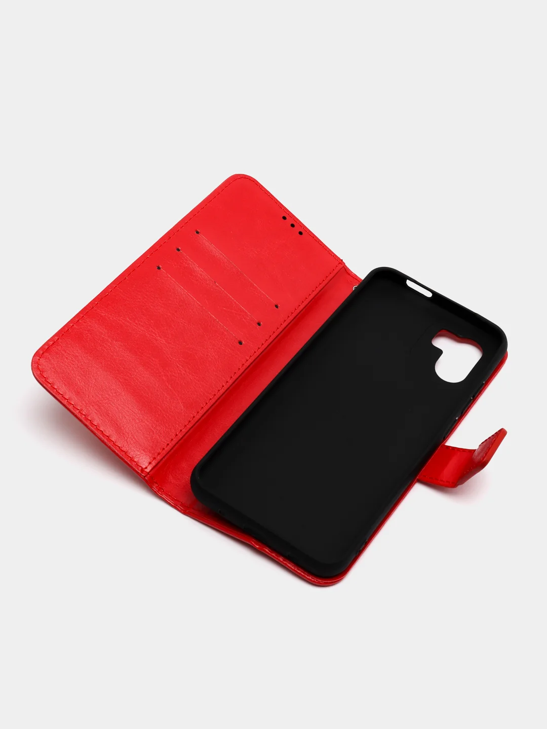 Красный чехол-книжка с магнитной застежкой для Xiaomi Redmi A1 / A2 (Сяоми Редми А1 / А2)