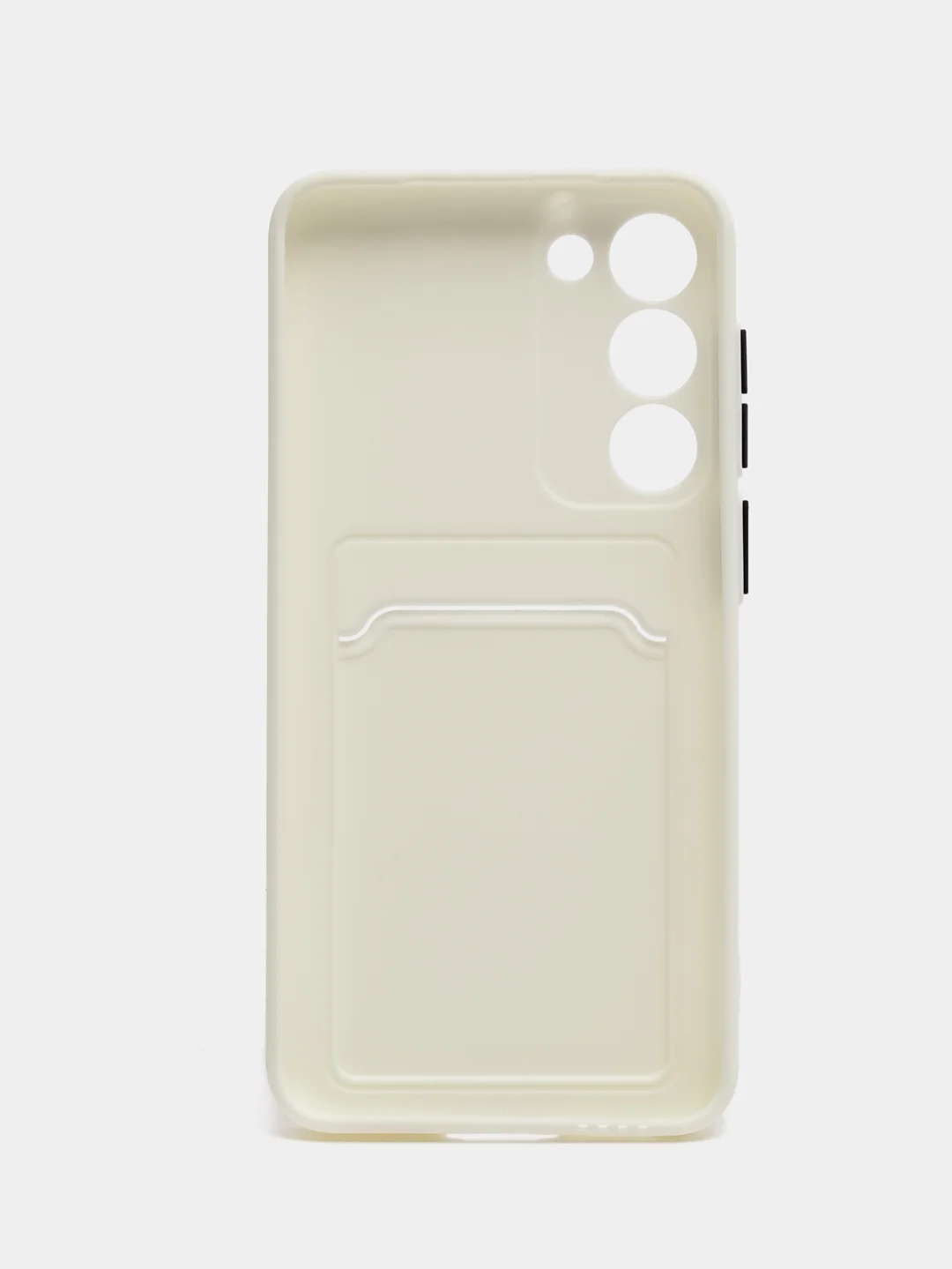 Белый чехол для Samsung Galaxy S23/S23 Ultra/S23 Plus, с карманом для карт, прозрачный