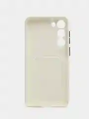 Белый чехол для Samsung Galaxy S23/S23 Ultra/S23 Plus, с карманом для карт, прозрачный