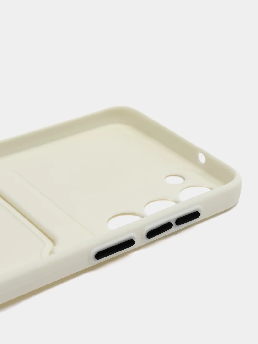 Белый чехол для Samsung Galaxy S23/S23 Ultra/S23 Plus, с карманом для карт, прозрачный