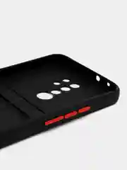 Черный чехол для Xiaomi Redmi 9 (Сяоми Редми 9), с карманом для карт