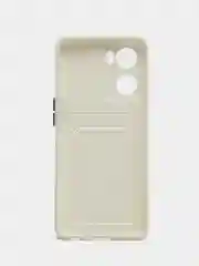 Белый силиконовый чехол для OPPO A57S / A77 4G / A77S / OnePlus Nord N20 SE, с карманом для карт