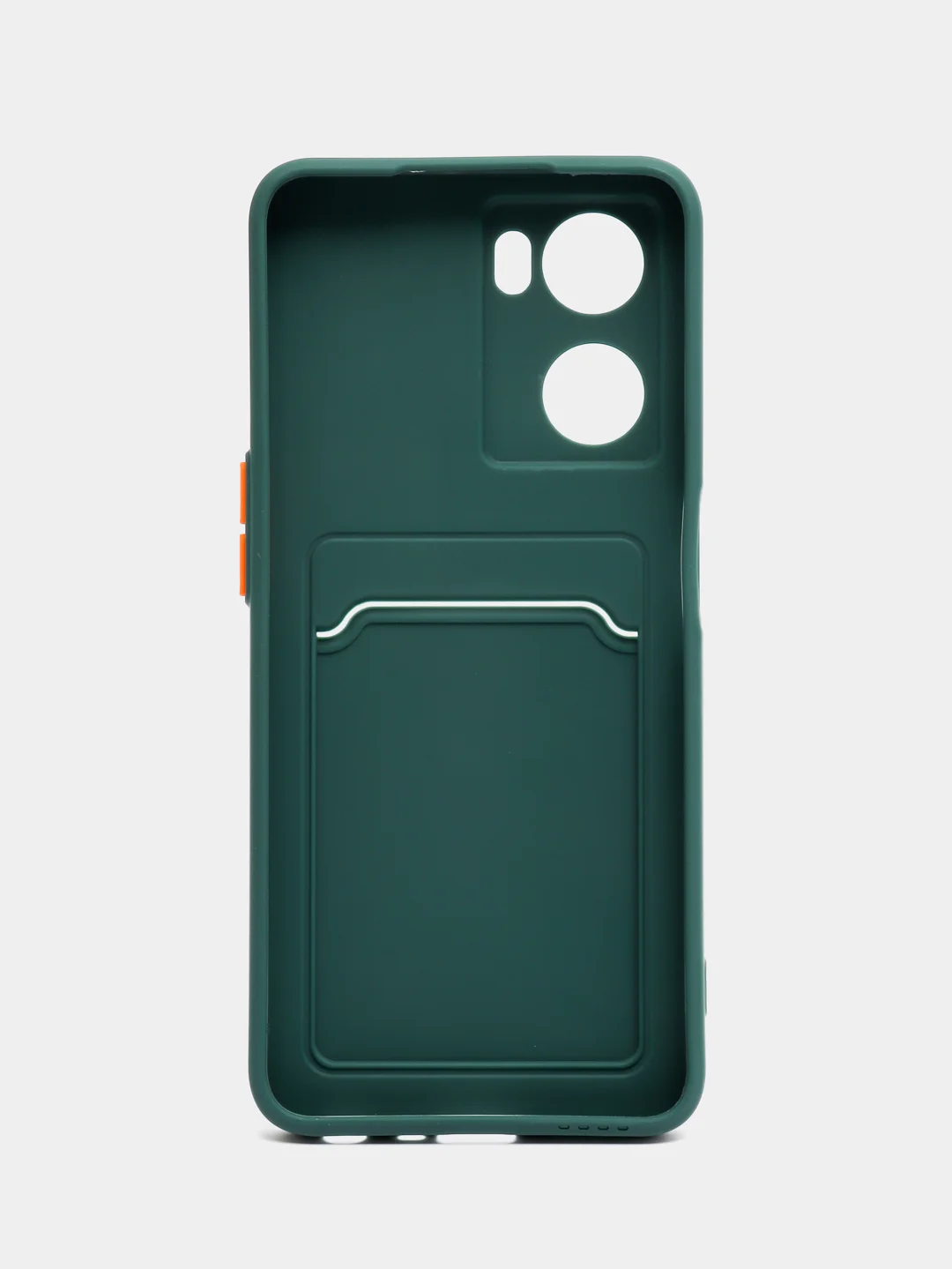 Зеленый силиконовый чехол для OPPO A57S / A77 4G / A77S / OnePlus Nord N20 SE, с карманом для карт