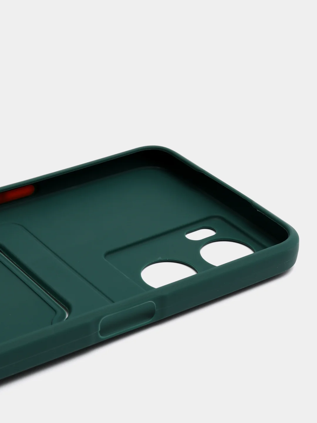 Зеленый силиконовый чехол для OPPO A57S / A77 4G / A77S / OnePlus Nord N20 SE, с карманом для карт