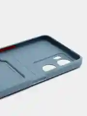 Синий меланж силиконовый чехол для OPPO A57S / A77 4G / A77S / OnePlus Nord N20 SE, с карманом для карт