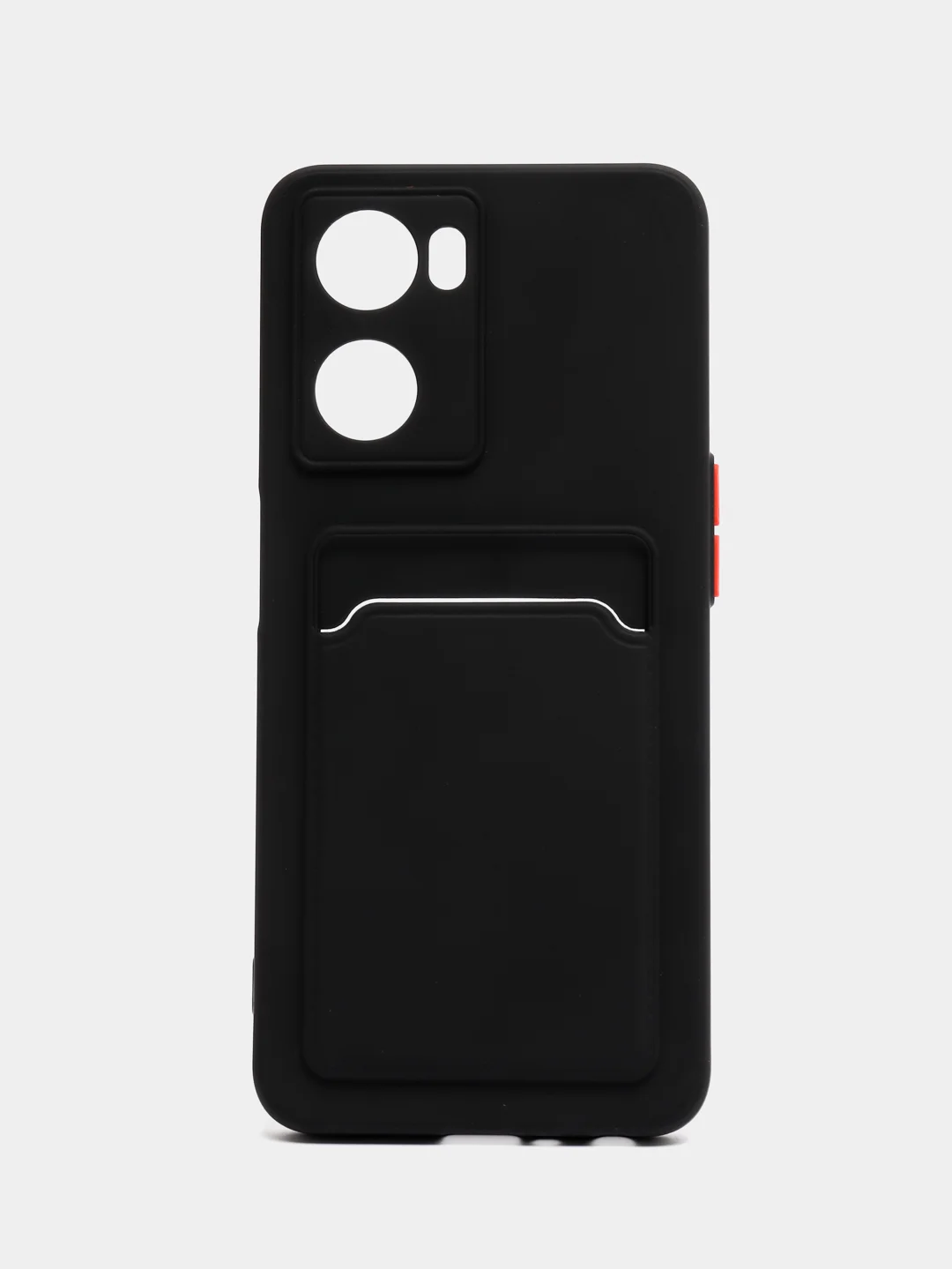 Черный силиконовый чехол для OPPO A57S / A77 4G / A77S / OnePlus Nord N20 SE, с карманом для карт