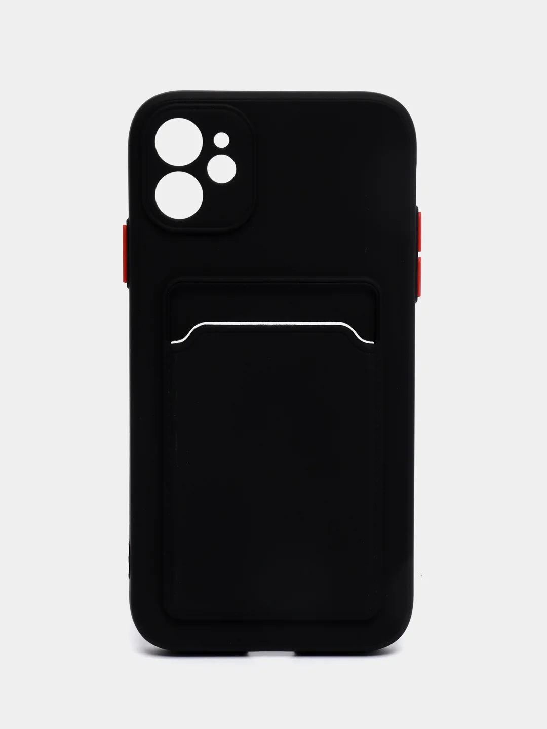 Черный чехол для Apple IPhone 11 (Айфон 11), силиконовый, с защитой камеры