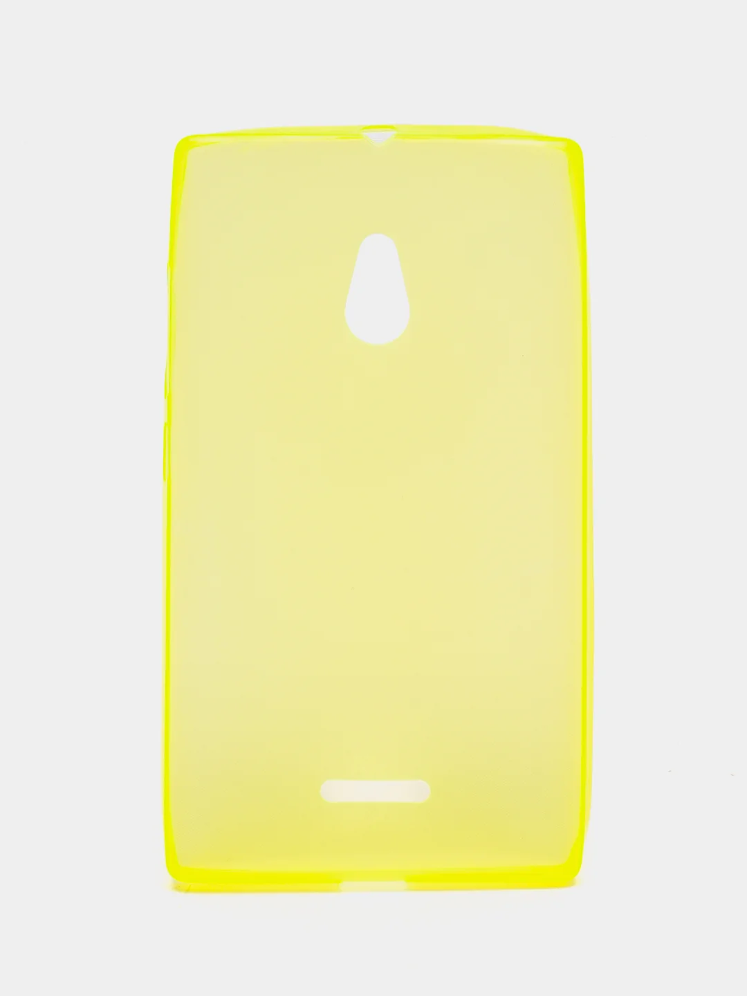 Желтый силиконовый чехол на Nokia XL