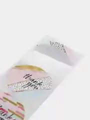 Бирюзовый набор наклеек с надписью "Thank you", "Спасибо"