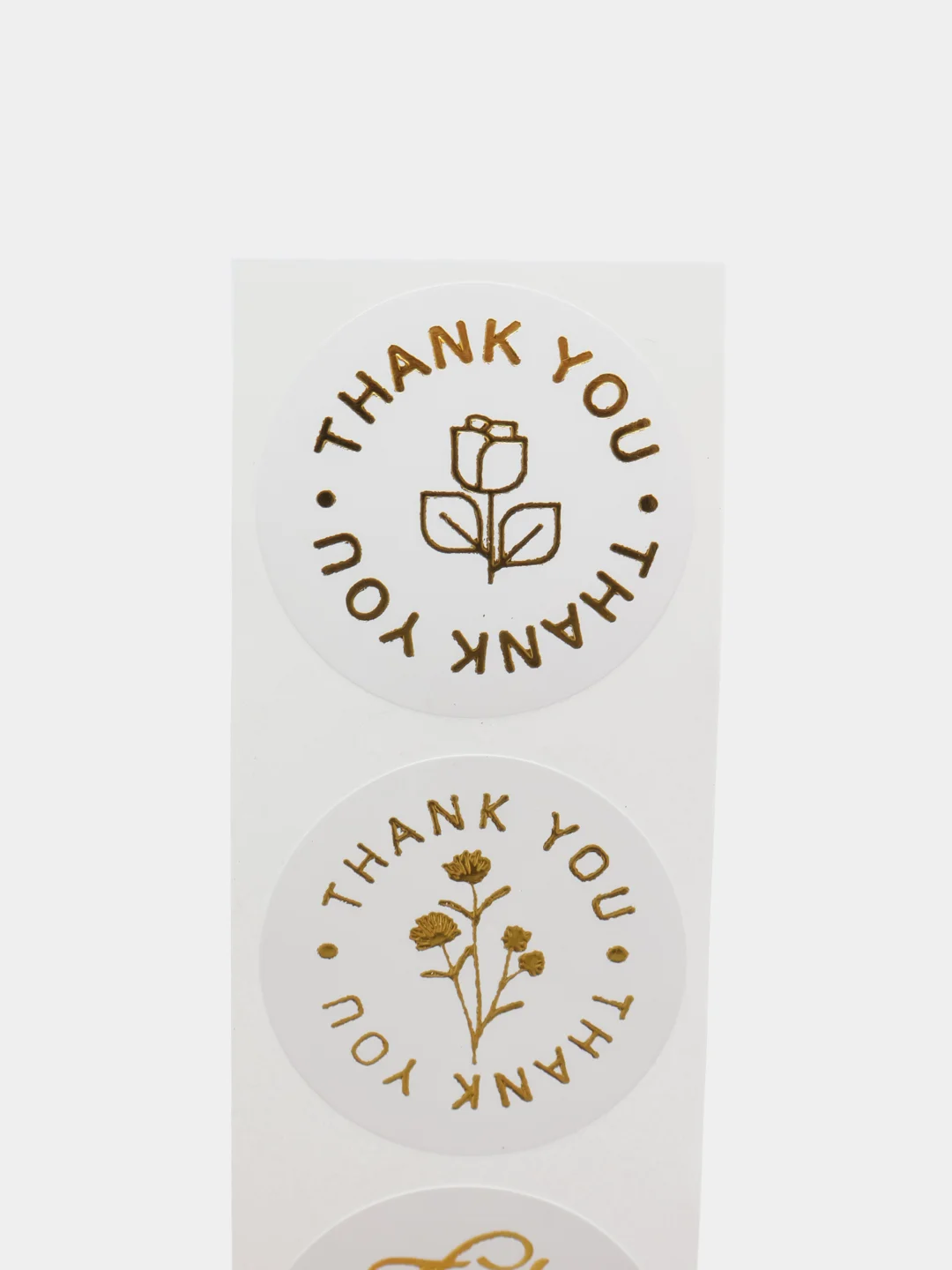Золотой набор наклеек с надписью "Thank you", "Спасибо"