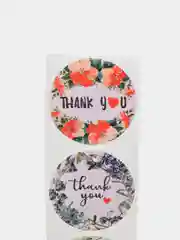 Аметистовый набор наклеек с надписью "Thank you", "Спасибо"