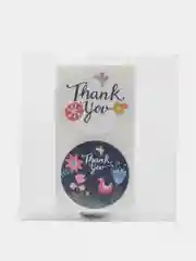 Индиго набор наклеек с надписью "Thank you", "Спасибо"