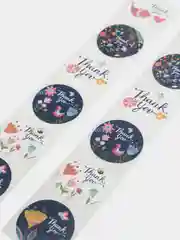 Индиго набор наклеек с надписью "Thank you", "Спасибо"