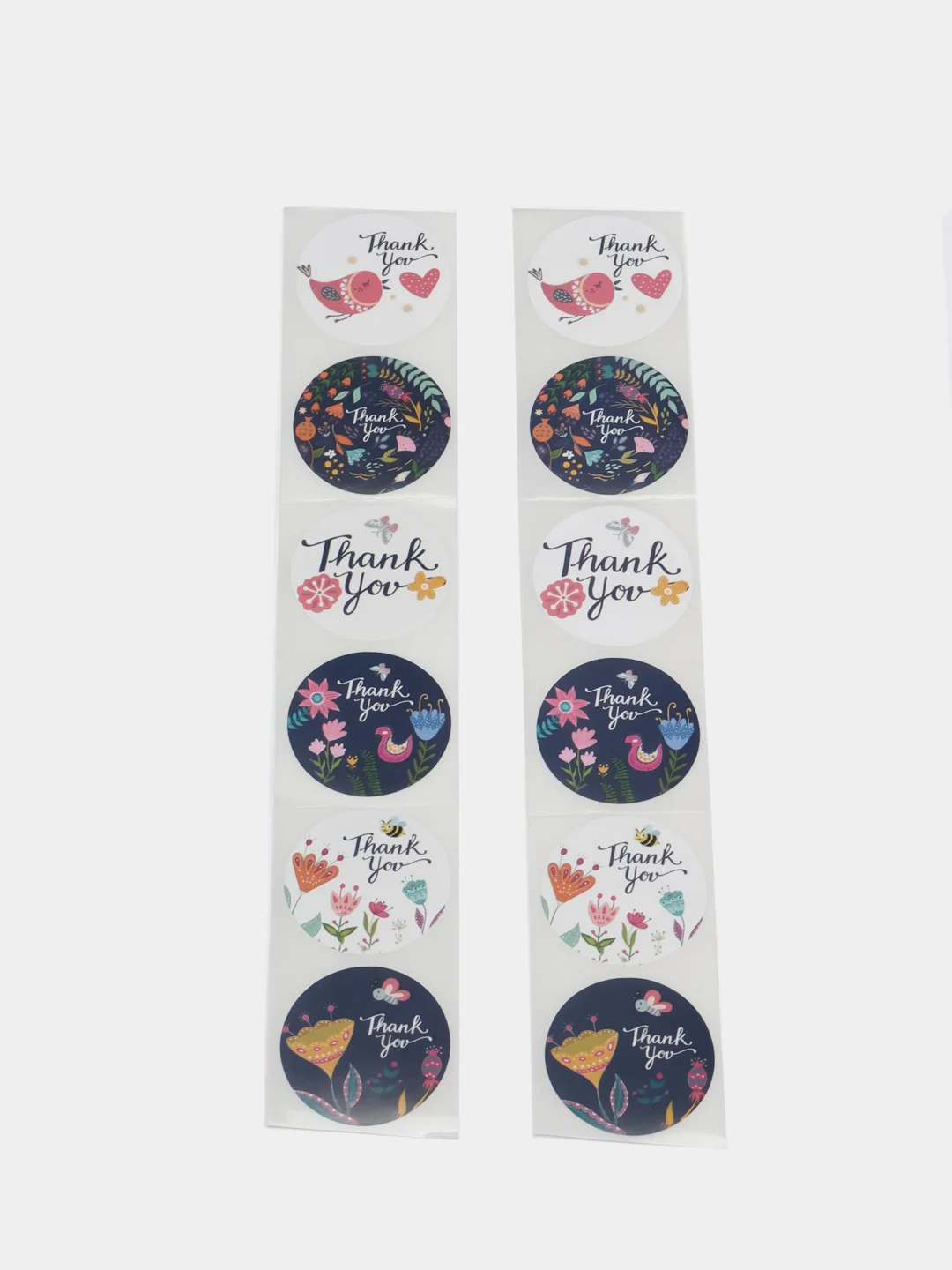 Индиго набор наклеек с надписью "Thank you", "Спасибо"
