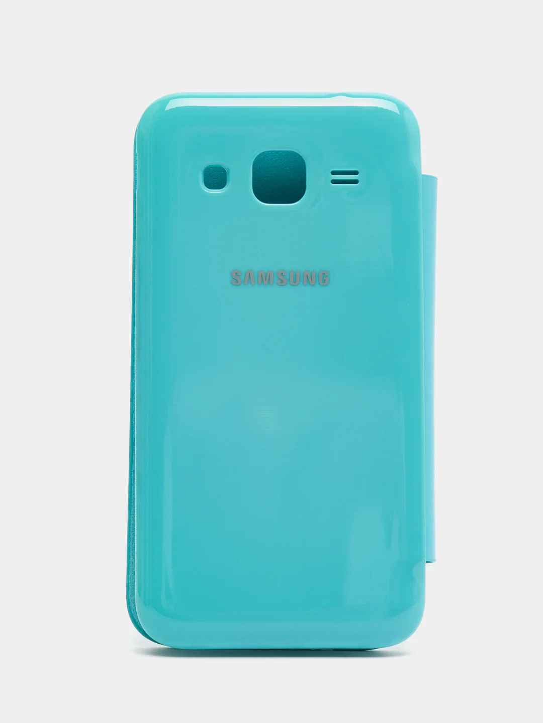Голубой чехол-книжка на Samsung Galaxy Core Prime