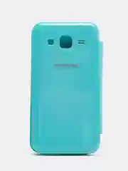 Голубой чехол-книжка на Samsung Galaxy Core Prime