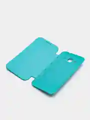 Голубой чехол-книжка на Samsung Galaxy Core Prime