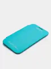 Голубой чехол-книжка на Samsung Galaxy Core Prime