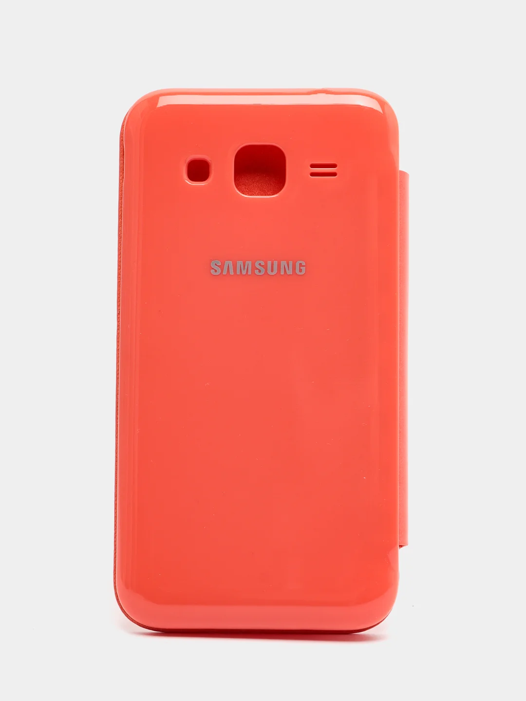 Оранжевый чехол-книжка на Samsung Galaxy Core Prime