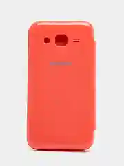 Оранжевый чехол-книжка на Samsung Galaxy Core Prime