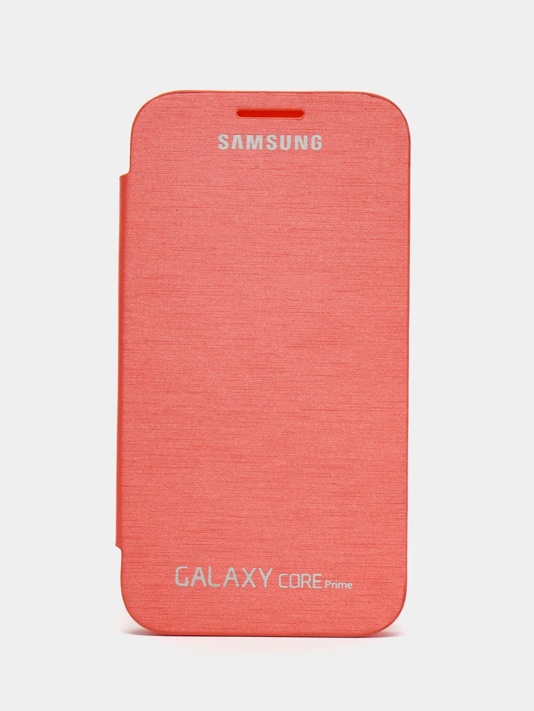 Оранжевый чехол-книжка на Samsung Galaxy Core Prime